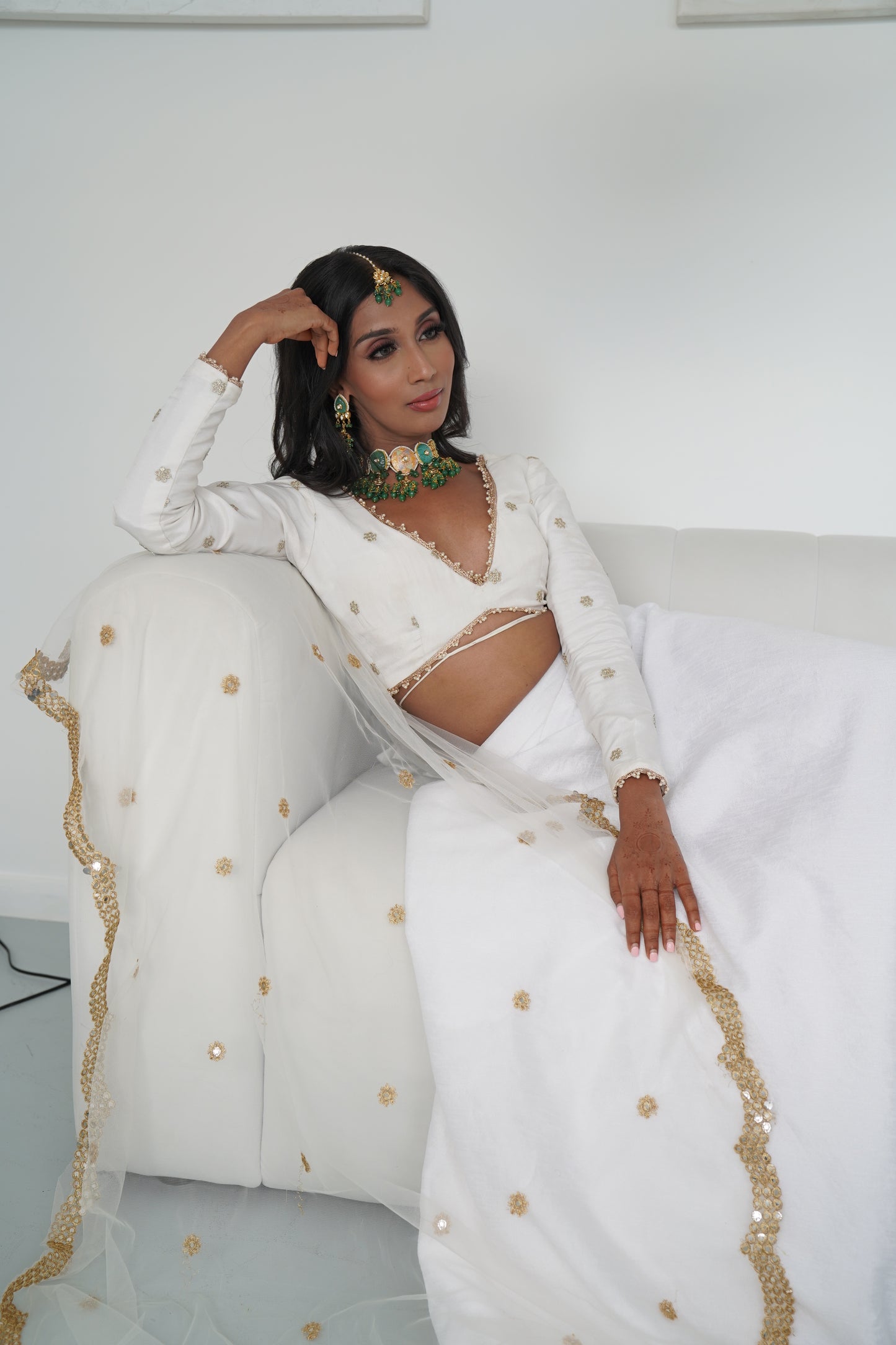 Our White Lehenga