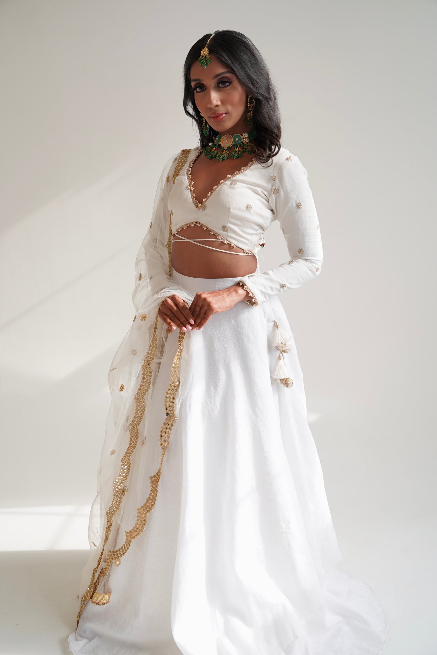Our White Lehenga