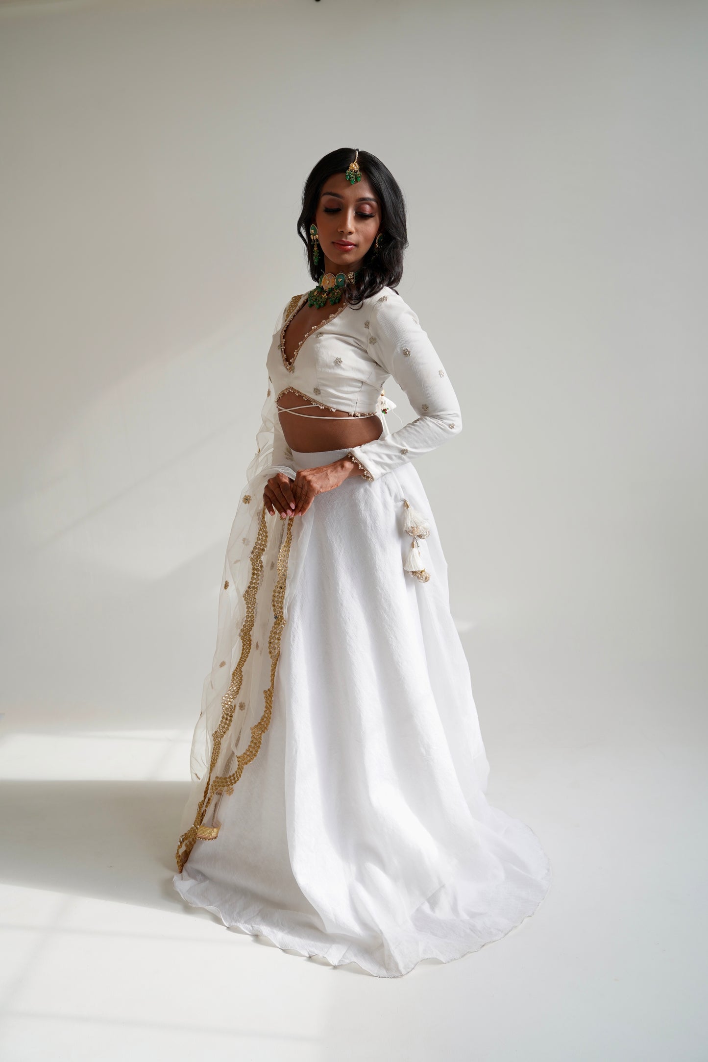 Our White Lehenga