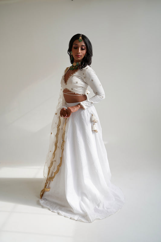 Our White Lehenga