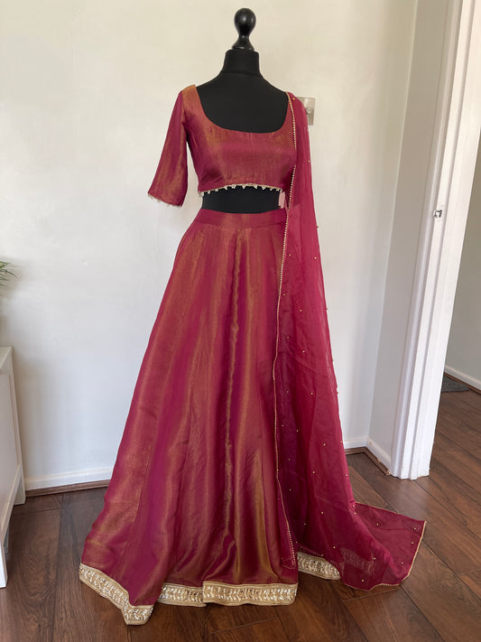 Our Burgundy Lehenga