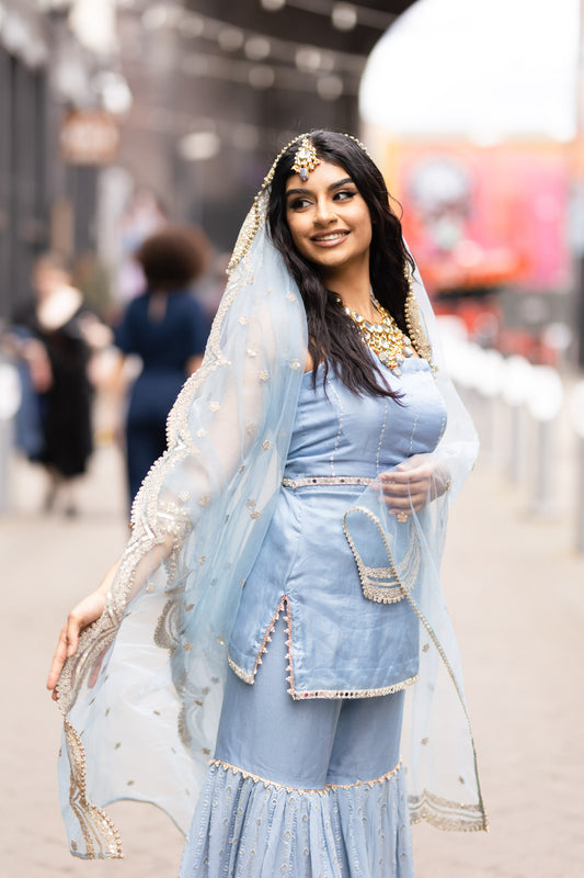 Our Light Blue Ghararah