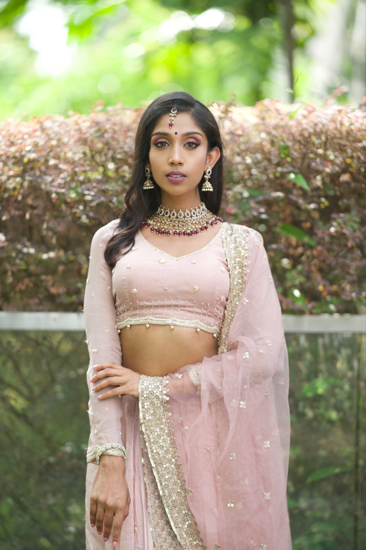 Our Light Mauve Lehenga