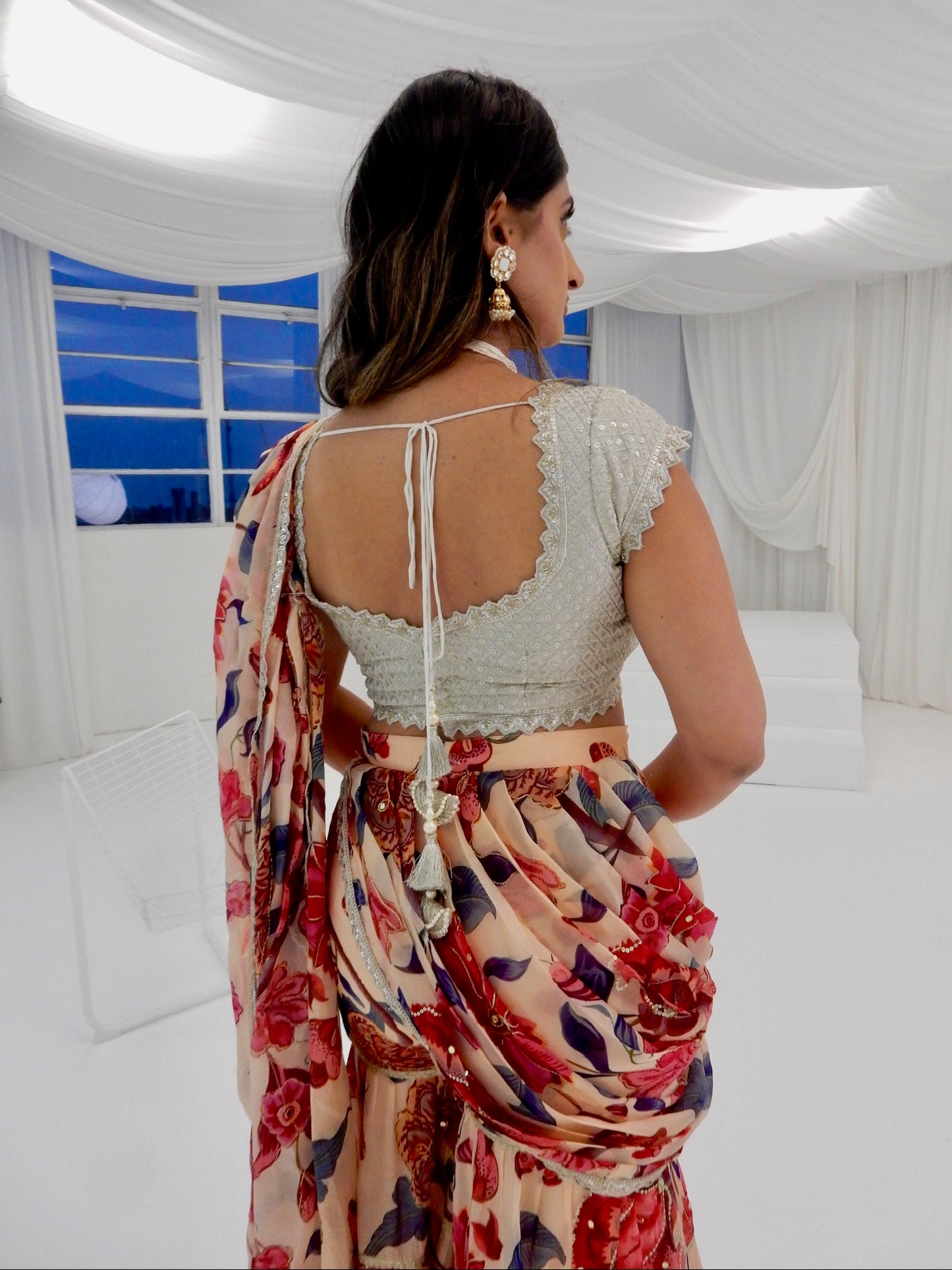 Our Floral Gharara Saree